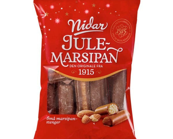 Nidar Marzipan sticks small 150 grams (Småstenger) Norwegian Foodstore