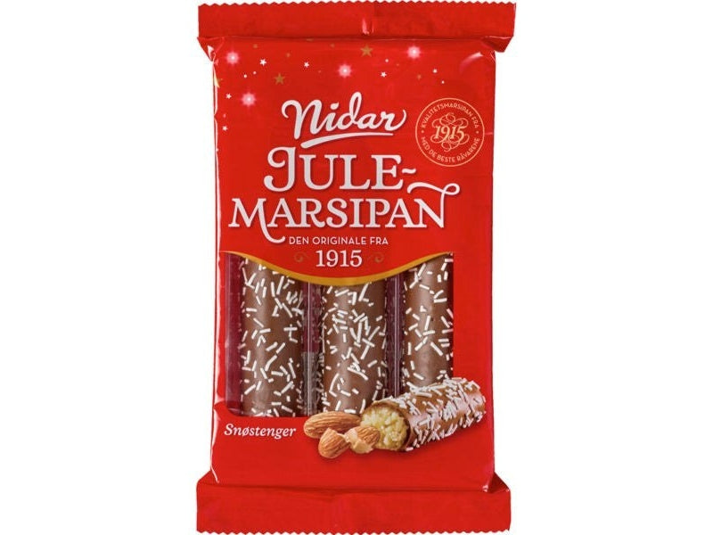 Nidar Christmas snow sticks 150 grams (Jule Snøstenger) Norwegian Foodstore