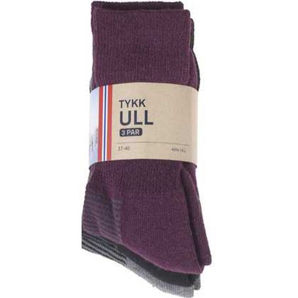 Wool Sock Adult  40 % wool 3 pack Norwegian Foodstore