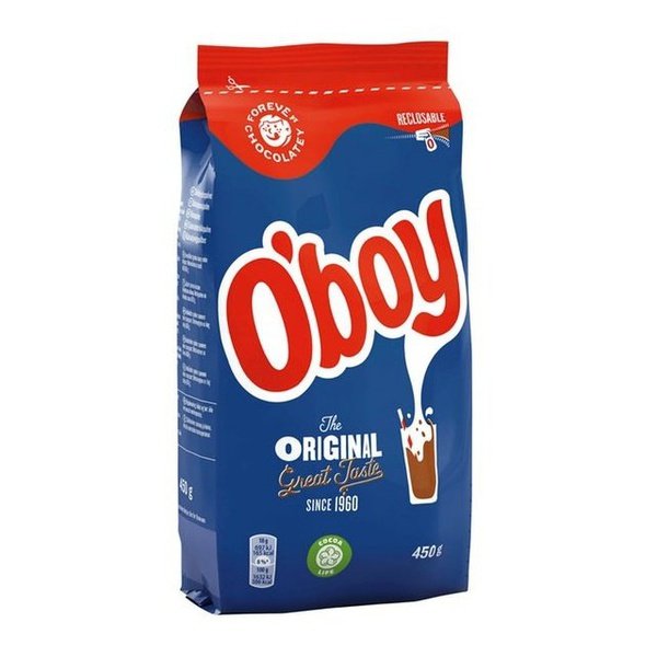 O'Boy original chocolatemilk powdermix (Sjokolademelk pulver) 450 grams Norwegian Foodstore