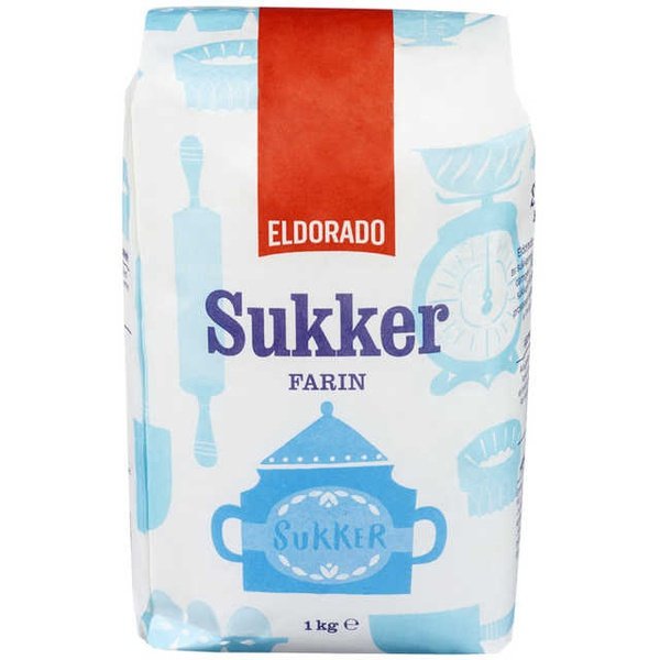 Sugar Eldorado (farin) 1 kg Norwegian Foodstore
