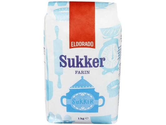 Sugar Eldorado (farin) 1 kg Norwegian Foodstore