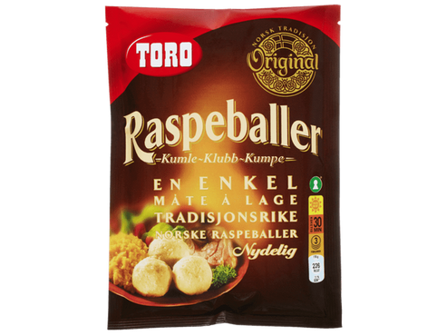 Toro Potato dumplin mix, 206grams (Raspeballer) – Norwegian Foodstore