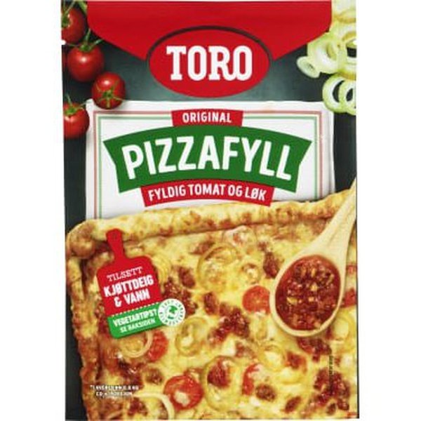 Toro Pizza Topping with Tomato and Onion (Pizzafyll med Tomat og Løk) 55 grams Norwegian Foodstore