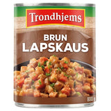 Trondhjems Lapskaus Brown canned dinner 800 grams (Brun Lapskaus) Norwegian Foodstore