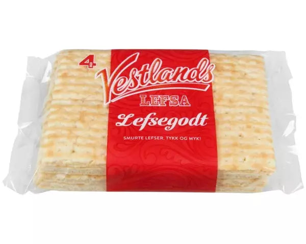 Vestlandslefsa Lefsegodt pastry  w/buttercream 240 gram (2-pack) Norwegian Foodstore