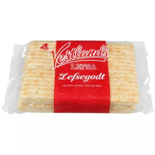 Vestlandslefsa Lefsegodt pastry  w/buttercream 240 gram (2-pack) Norwegian Foodstore