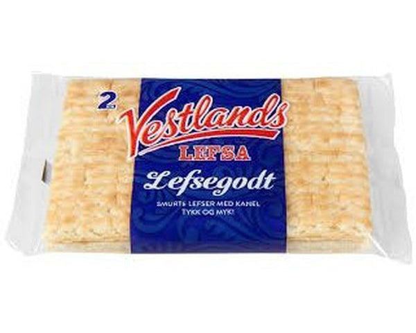 Vestlandslefsa tykklefse cinnamon pastry 230 gram (2-pack) Lefsegodt Norwegian Foodstore