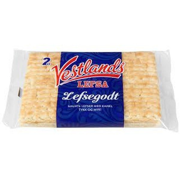 Vestlandslefsa tykklefse cinnamon pastry 230 gram (2-pack) Lefsegodt Norwegian Foodstore