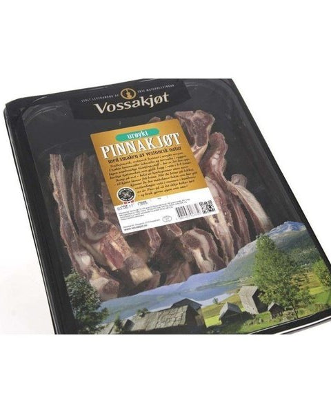 Vossakjøtt Pinnekjøtt salted / non-smoked cured lamb ca 1,8 kg (+/- 150 grams) Norwegian Foodstore