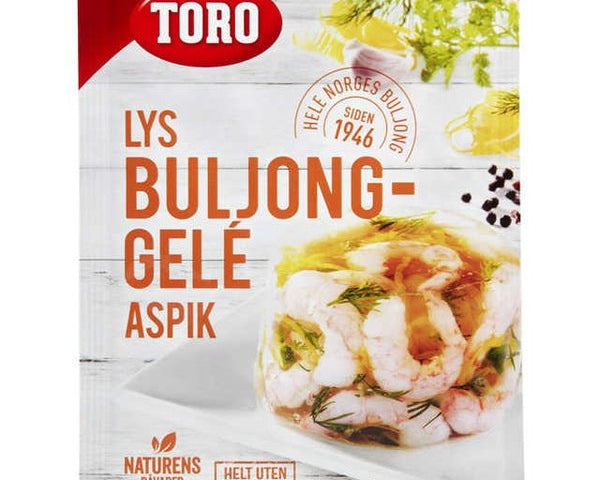 Toro Broth Aspik (Lys buljong gele) 22 grams Norwegian Foodstore