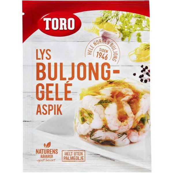Toro Broth Aspik (Lys buljong gele) 22 grams Norwegian Foodstore