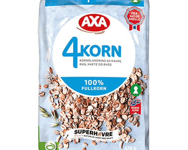 Axa 4-Korn cereal 675 grams (Müsli) Norwegian Foodstore