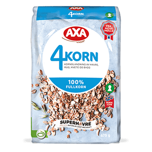 Axa 4-Korn cereal 675 grams (Müsli) Norwegian Foodstore