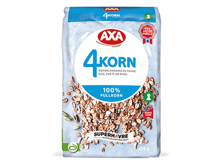 675grams Axa 4-Korn cereal 675 grams (Müsli) – Norwegian Foodstore