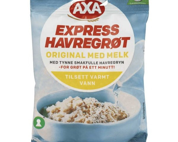 AXA Oatmeal w/milk 50 grams (Havregrøt m/melk) Norwegian Foodstore