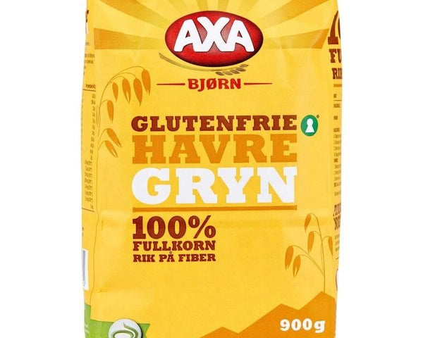 Axa Glutenfree Oats (Glutenfri Havregryn) 1 kg Norwegian Foodstore