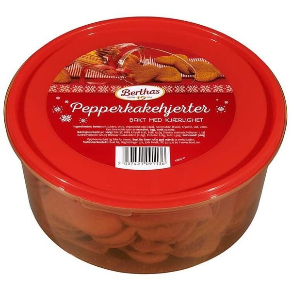 Berthas gingerbread cookies 300 grams (Pepperkaker) Norwegian Foodstore