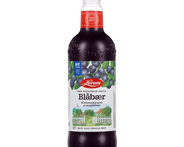 Lerum Blueberry saft 7 dl concentrate (Blåbærsaft) Norwegian Foodstore