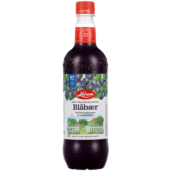 Lerum Blueberry saft 7 dl concentrate (Blåbærsaft) Norwegian Foodstore