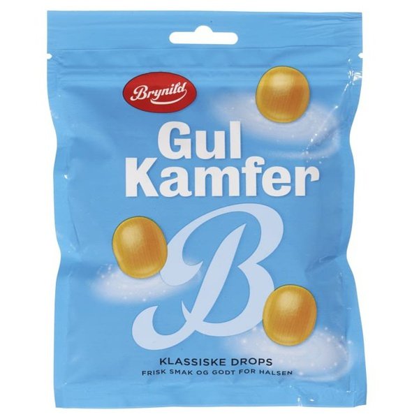 Brynhild Gul Kamfer 170 grams Norwegian Foodstore