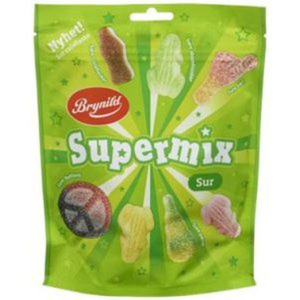 Brynild Supermix sour mixed candy 230 gram (Sur) Norwegian Foodstore