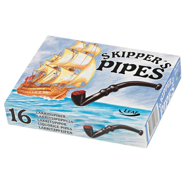 Skipper's licorice pipes 16 pack (Lakrispiper) Norwegian Foodstore