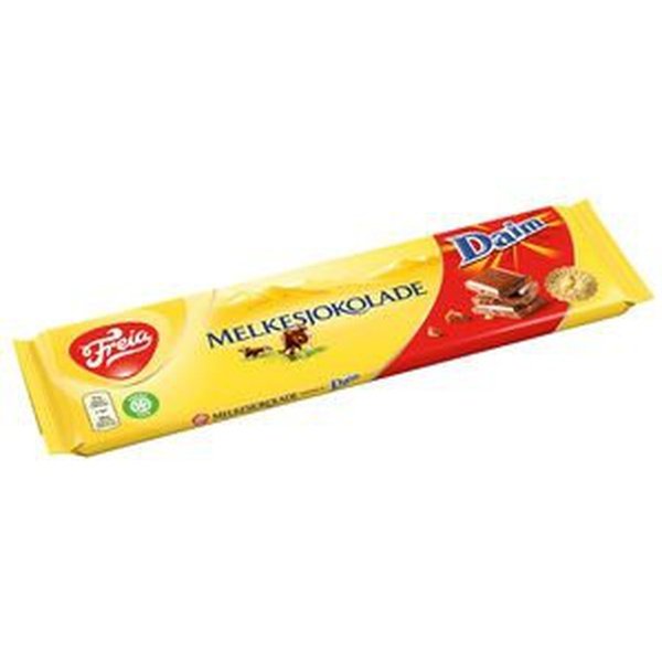 Freia Milk Chocolate Daim 200 grams (Melkesjokolade) Norwegian Foodstore