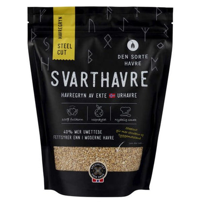 Den Sorte Havre Steel Cut Black Oats (Urhavre steelcut) 500gram Norwegian Foodstore