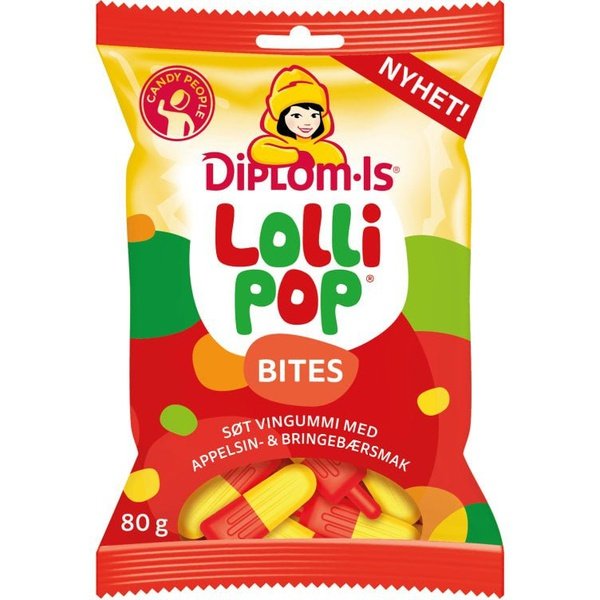 Lollipop bites / biter 80 grams Norwegian Foodstore