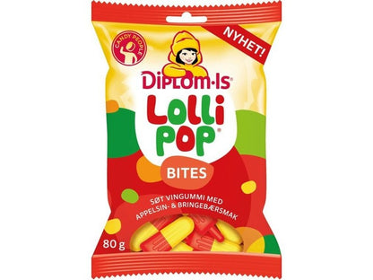 Lollipop bites / biter 80 grams Norwegian Foodstore