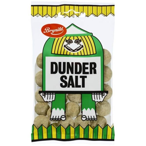 Brynhild Dunder Salt and Salmiakk 60 grams Norwegian Foodstore