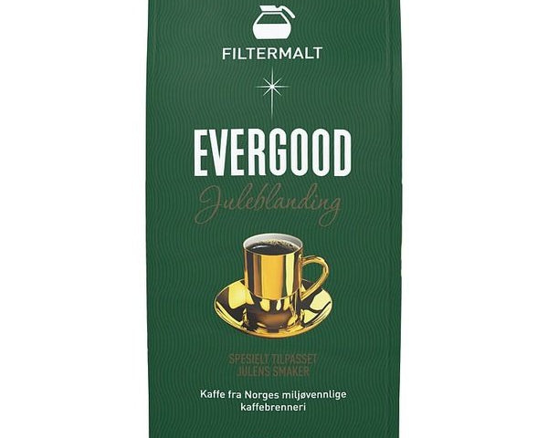 Evergood Christmas blend filter ground coffee 200 gram Norwegian Foodstore