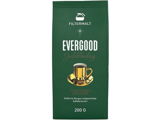 Evergood Christmas blend filter ground coffee 200 gram Norwegian Foodstore
