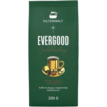 Evergood Christmas blend filter ground coffee 200 gram Norwegian Foodstore