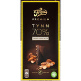 Freia 70% Premium dark chocolate caramelized nuts 100 grams Norwegian Foodstore
