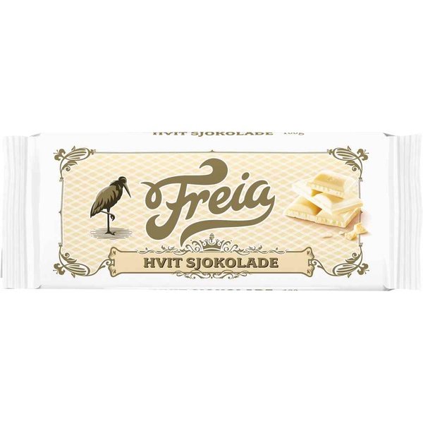 Freia White chocolate 100 grams (Hvit sjokolade) Norwegian Foodstore