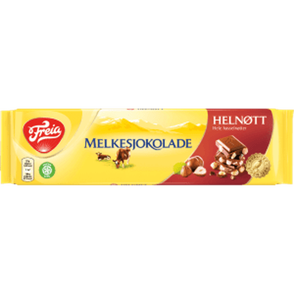 Freia milk chocolate hazelnuts 200 gram (Melkesjokolade Helnøtt) Norwegian Foodstore