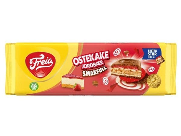 Strawberry cheesecake 300 gram (Ostekake jordbær smakfull) Norwegian Foodstore