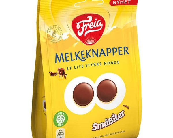 Freia Melkeknapper (milkchocolate)  145 grams Norwegian Foodstore