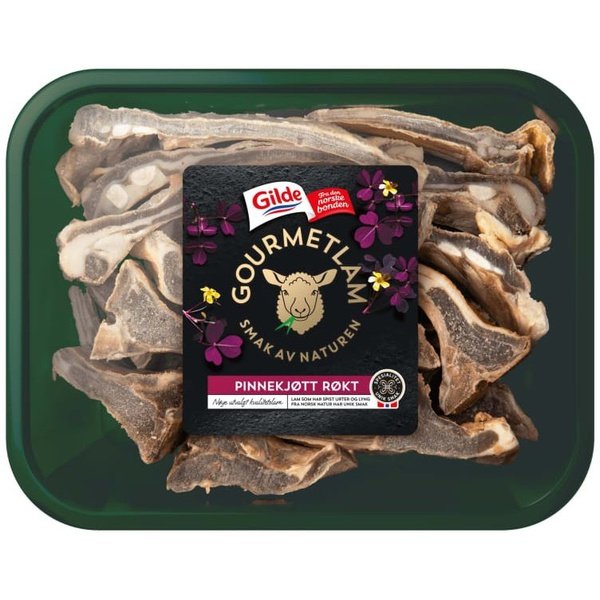 Gilde Pinnekjøtt Gourmet lamb from Hallingskarvet salted / smoked cured lamb 1,45 kg +/-150 grams Norwegian Foodstore