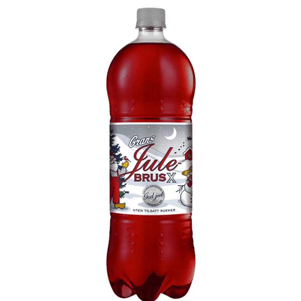 Grans Sugar Light Christmas Soda 1.5L (Julebrus) Norwegian Foodstore