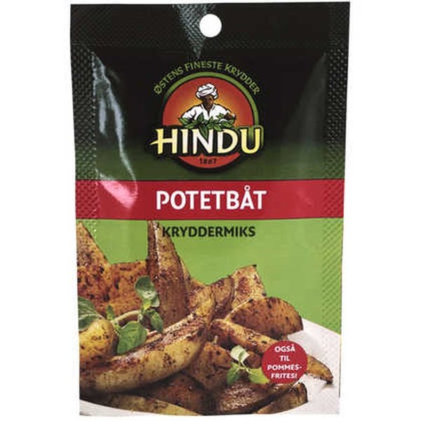 Hindu Spice mix for Potato wedges (kryddermix for potetbåter) 10 grams Norwegian Foodstore