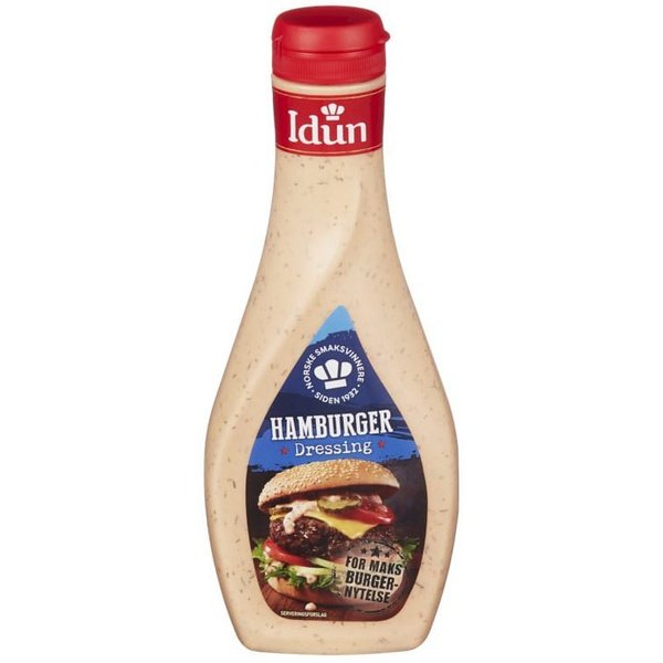 Idun Hamburger Dressing 470 grams Norwegian Foodstore