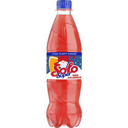 Julebrus Solo Super soda (no added sugar) 0,5 Liter Norwegian Foodstore