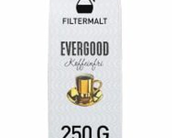 Evergood filter ground coffee (decaffeinated) 250 gram Norwegian Foodstore