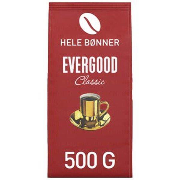 Evergood coffee beans 500 gram Norwegian Foodstore