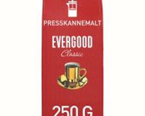 Evergood press-ground coffee 250 gram Norwegian Foodstore