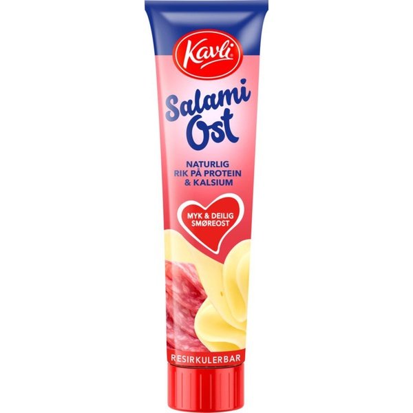 Kavli Cream Cheese Salami (Salamiost) 175 grams Norwegian Foodstore