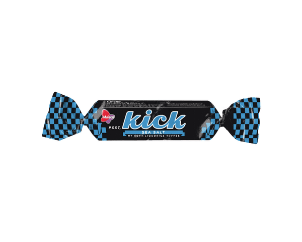 Malaco Kick liquorice Seasalt 23 grams (Lakris) Norwegian Foodstore